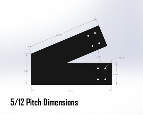 Web Truss Bracket Set - Industrial Style - For 8 Inch Lumber - Wood Post Brackets - construction materials - building supports - beam supports - post supports