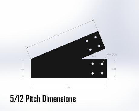 Web Truss Bracket Set - Industrial Style - For 4 Inch Lumber - Wood Post Brackets - construction materials - building supports - beam supports - post supports