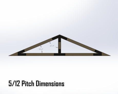 King Truss Bracket Set - Industrial Style - For 6 Inch Lumber - Wood Post Brackets - construction materials - building supports - beam supports - post supports