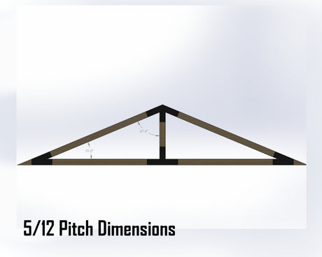 King Truss Bracket Set - Industrial Style - For 4 Inch Lumber - Wood Post Brackets - construction materials - building supports - beam supports - post supports