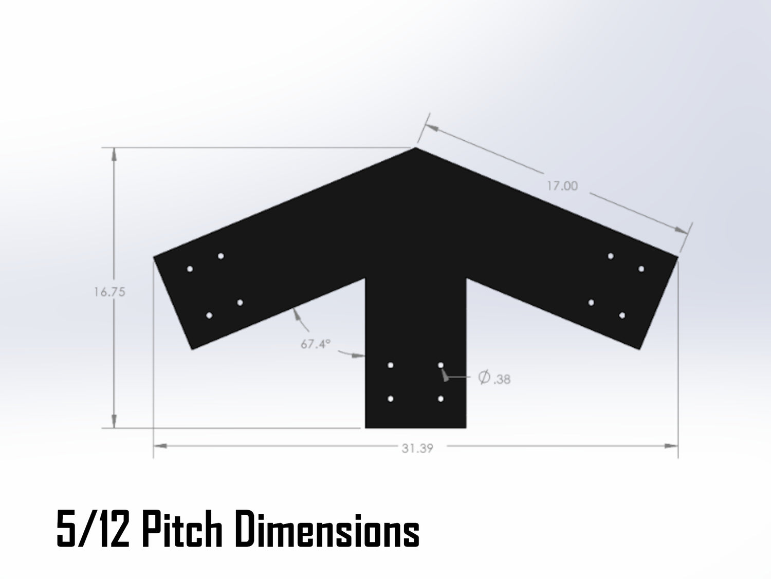 Web Truss Bracket Set - Industrial Style - For 8 Inch Lumber - Wood Post Brackets - construction materials - building supports - beam supports - post supports