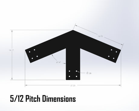 Web Truss Bracket Set - Industrial Style - For 6 Inch Lumber - Wood Post Brackets - construction materials - building supports - beam supports - post supports
