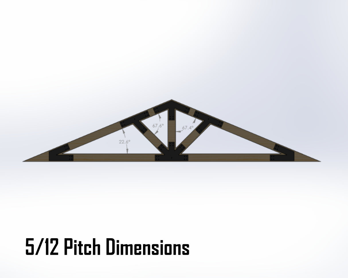 Web Truss Bracket Set - Industrial Style - For 6 Inch Lumber - Wood Post Brackets - construction materials - building supports - beam supports - post supports