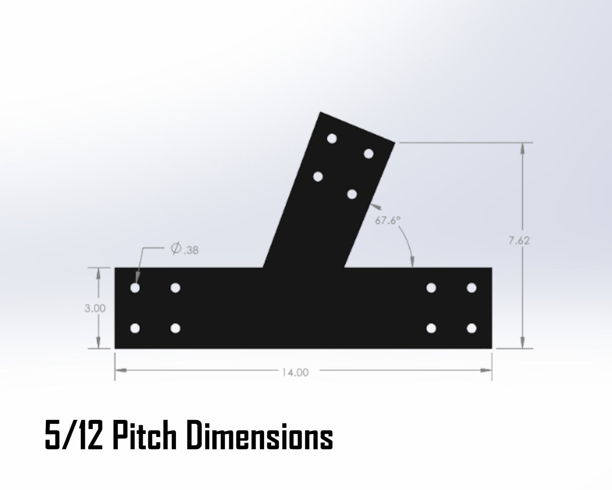 Web Truss Bracket Set - Industrial Style - For 4 Inch Lumber - Wood Post Brackets - construction materials - building supports - beam supports - post supports