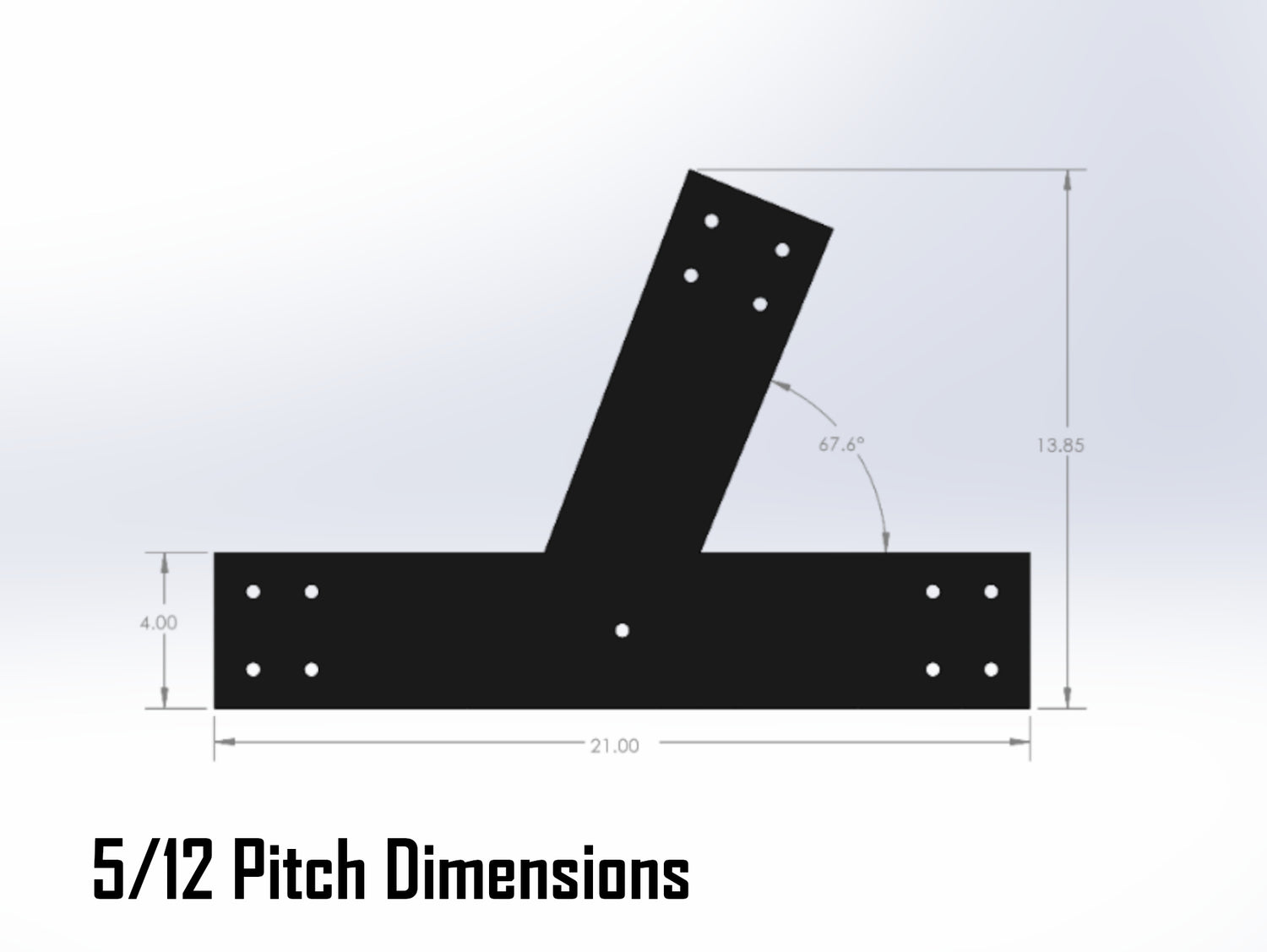Web Truss Bracket Set - Industrial Style - For 6 Inch Lumber - Wood Post Brackets - construction materials - building supports - beam supports - post supports