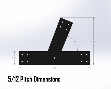 Web Truss Bracket Set - Industrial Style - For 6 Inch Lumber - Wood Post Brackets - construction materials - building supports - beam supports - post supports
