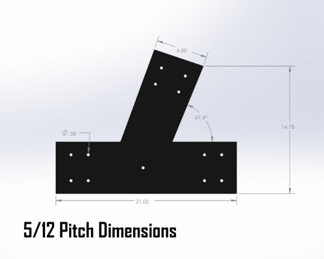 Web Truss Bracket Set - Industrial Style - For 8 Inch Lumber - Wood Post Brackets - construction materials - building supports - beam supports - post supports