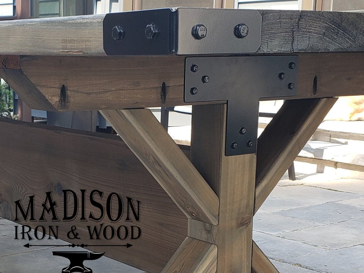 Table Corner Bracket, Table Edge Strap, 90 Degree Brackets - Wood Post Brackets - construction materials - building supports - beam supports - post supports