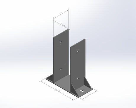 8X8 Post Footer Bracket - PF88 - Wood Post Brackets - construction materials - building supports - beam supports - post supports