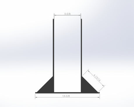 6X6 Post Footer Bracket - PF66 - Wood Post Brackets - construction materials - building supports - beam supports - post supports