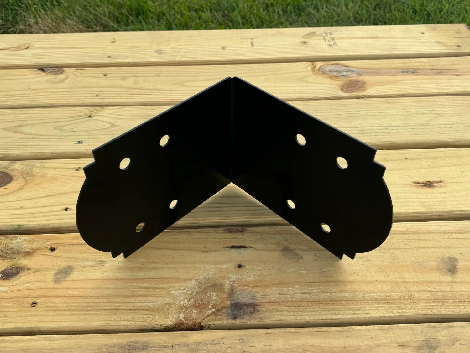 Crowned 90 Degree Brackets for 8x8 Dimensional Lumber - Wood Post Brackets - construction materials - building supports - beam supports - post supports