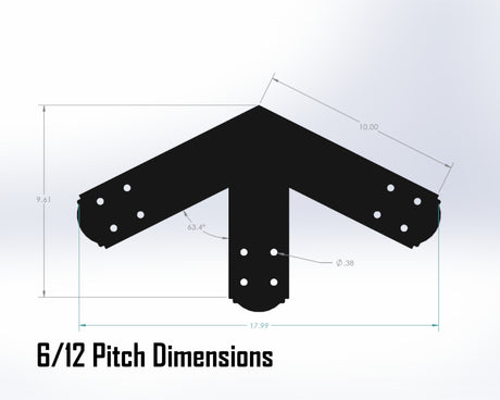 Web Truss Bracket Set - Crowned Style - For 4 Inch Lumber - Wood Post Brackets - construction materials - building supposrts - beam supports - post support - timber frame brackets - wood frame buildings - post frame buildings - barndominium brackets - exposed beam brackets