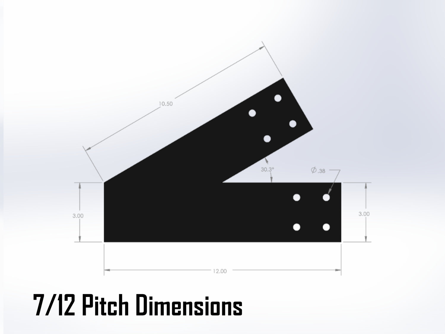 Web Truss Bracket Set - Industrial Style - For 4 Inch Lumber - Wood Post Brackets - construction materials - building supports - beam supports - post supports