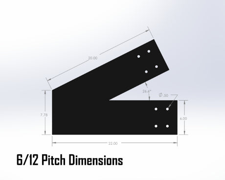 Web Truss Bracket Set - Industrial Style - For 8 Inch Lumber - Wood Post Brackets - construction materials - building supports - beam supports - post supports