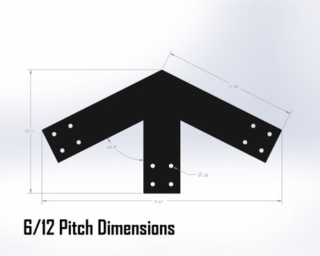 Howe Truss Bracket Set - Industrial Style - For 4 Inch Lumber - Wood Post Brackets - construction materials - building supposrts - beam supports - post support - timber frame brackets - wood frame buildings - post frame buildings - barndominium brackets - exposed beam brackets
