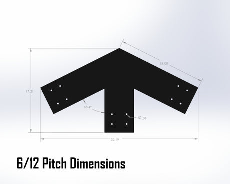 Web Truss Bracket Set - Industrial Style - For 8 Inch Lumber - Wood Post Brackets - construction materials - building supports - beam supports - post supports