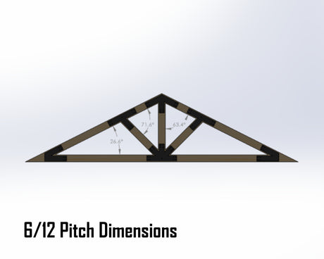 Web Truss Bracket Set - Industrial Style - For 6 Inch Lumber - Wood Post Brackets - construction materials - building supports - beam supports - post supports
