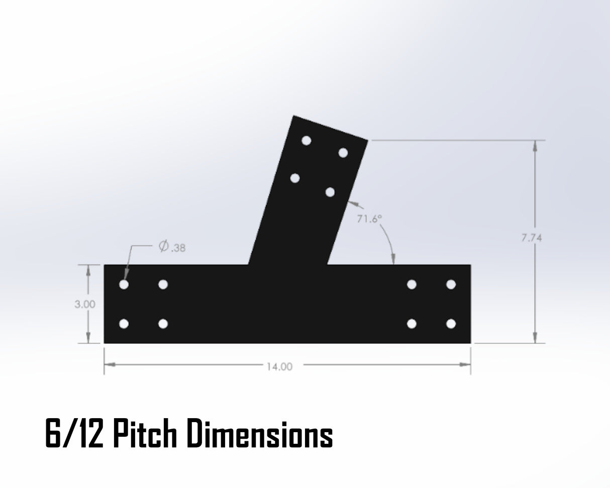 Web Truss Bracket Set - Industrial Style - For 4 Inch Lumber - Wood Post Brackets - construction materials - building supports - beam supports - post supports