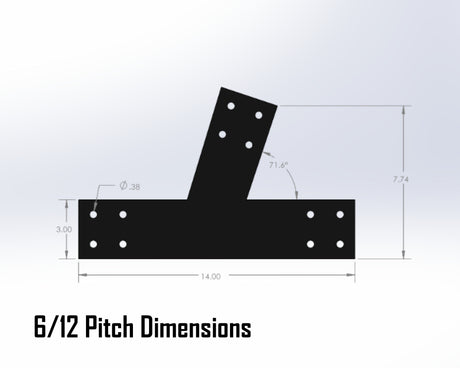 Web Truss Bracket Set - Industrial Style - For 4 Inch Lumber - Wood Post Brackets - construction materials - building supports - beam supports - post supports