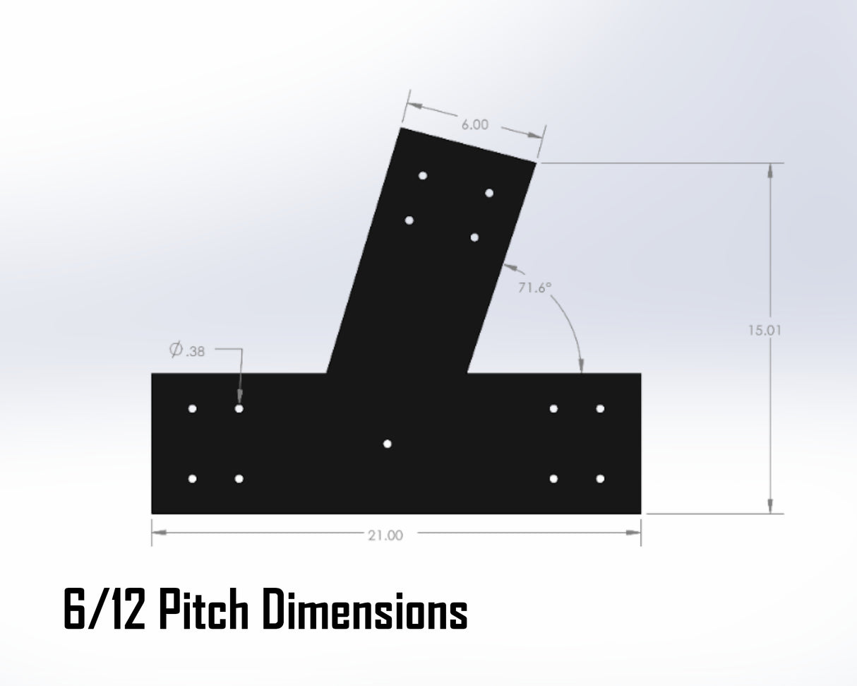 Web Truss Bracket Set - Industrial Style - For 8 Inch Lumber - Wood Post Brackets - construction materials - building supports - beam supports - post supports