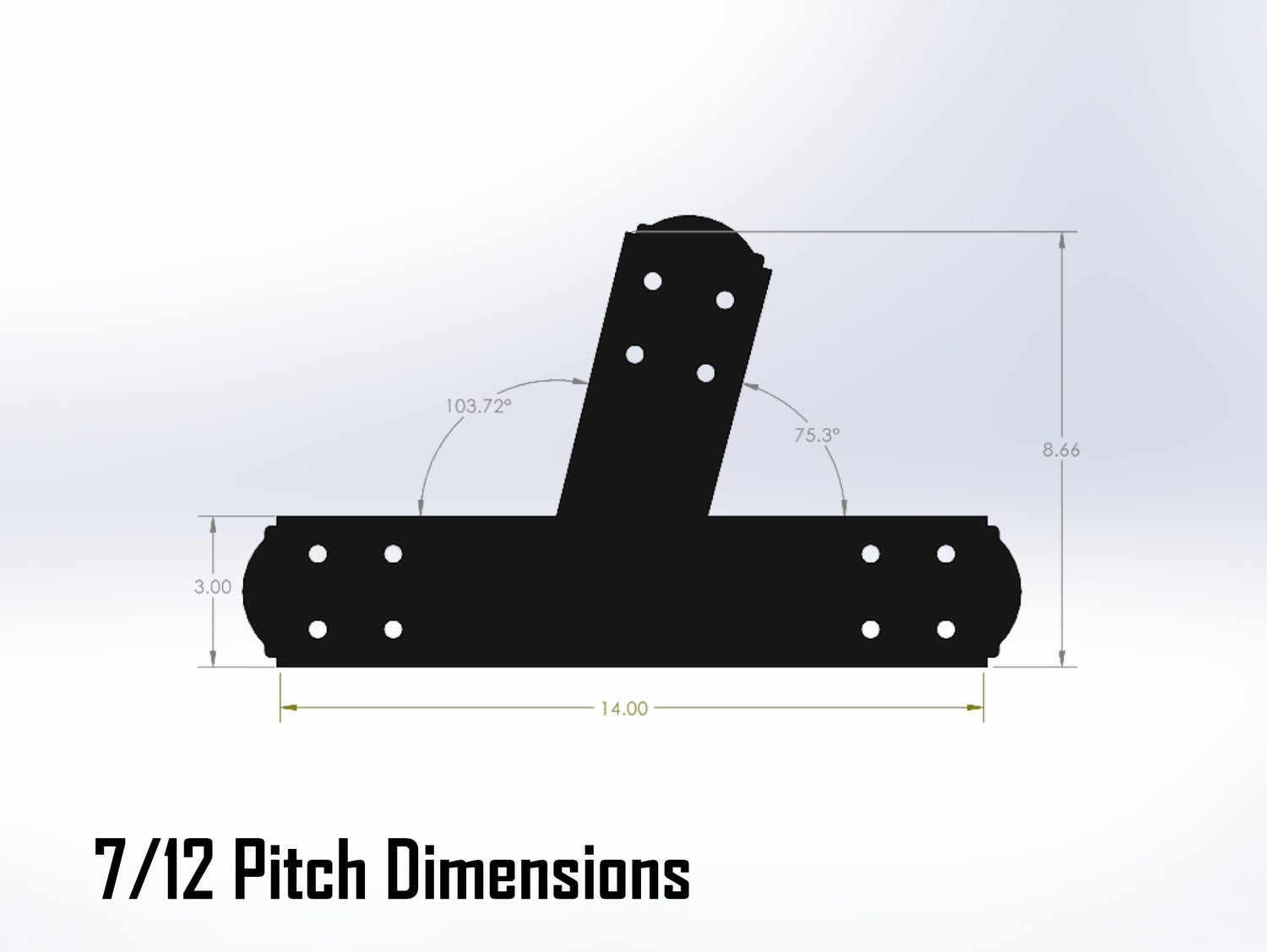 Web Truss Bracket Set - Crowned Style - For 4 Inch Lumber - Wood Post Brackets - construction materials - building supposrts - beam supports - post support - timber frame brackets - wood frame buildings - post frame buildings - barndominium brackets - exposed beam brackets