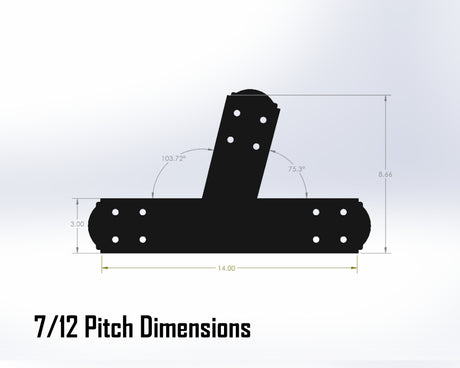 Web Truss Bracket Set - Crowned Style - For 4 Inch Lumber - Wood Post Brackets - construction materials - building supposrts - beam supports - post support - timber frame brackets - wood frame buildings - post frame buildings - barndominium brackets - exposed beam brackets