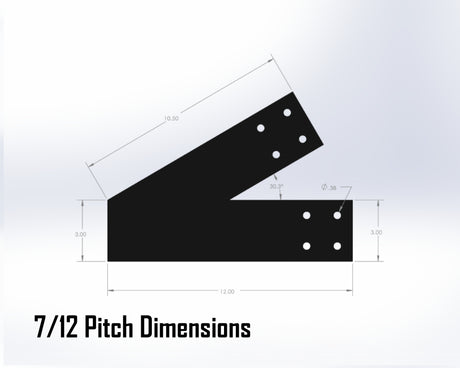 Howe Truss Bracket Set - Industrial Style - For 4 Inch Lumber - Wood Post Brackets - construction materials - building supposrts - beam supports - post support - timber frame brackets - wood frame buildings - post frame buildings - barndominium brackets - exposed beam brackets