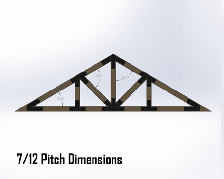 Howe Truss Bracket Set - Industrial Style - For 6 Inch Lumber - Wood Post Brackets - construction materials - building supports - beam supports - post supports