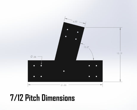 Web Truss Bracket Set - Industrial Style - For 8 Inch Lumber - Wood Post Brackets - construction materials - building supports - beam supports - post supports