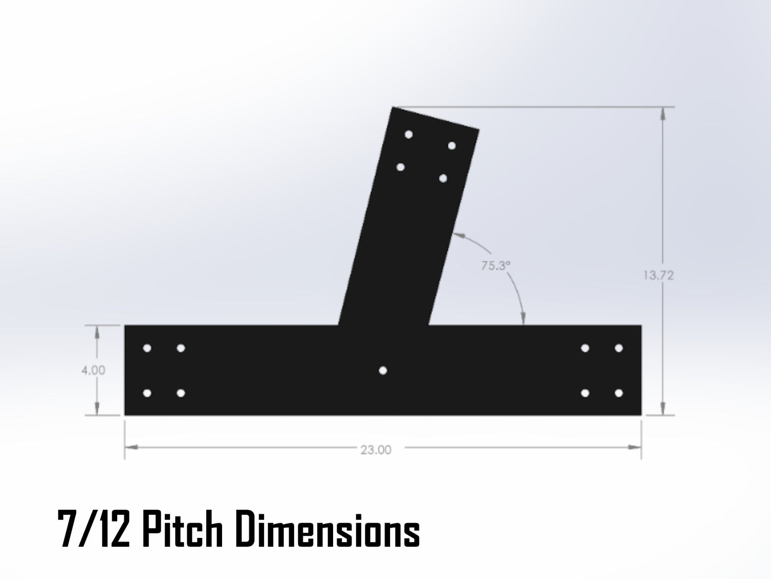 Web Truss Bracket Set - Industrial Style - For 6 Inch Lumber - Wood Post Brackets - construction materials - building supports - beam supports - post supports