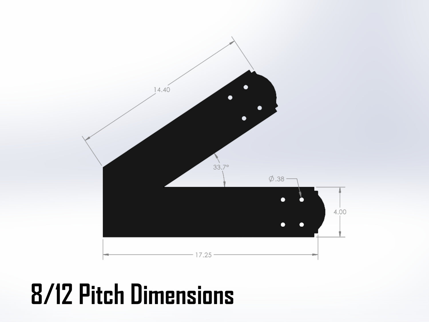 King Truss Bracket Set - Crowned Style - For 6 Inch Lumber - Wood Post Brackets - construction materials - building supposrts - beam supports - post support - timber frame brackets - wood frame buildings - post frame buildings - barndominium brackets - exposed beam brackets