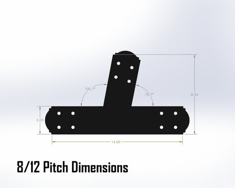 Web Truss Bracket Set - Crowned Style - For 4 Inch Lumber - Wood Post Brackets - construction materials - building supposrts - beam supports - post support - timber frame brackets - wood frame buildings - post frame buildings - barndominium brackets - exposed beam brackets