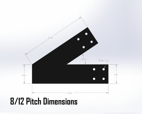Howe Truss Bracket Set - Industrial Style - For 4 Inch Lumber - Wood Post Brackets - construction materials - building supports - beam supports - post supports