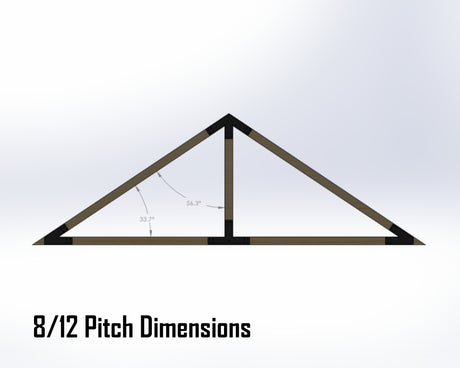King Truss Bracket Set - Industrial Style - For 4 Inch Lumber - Wood Post Brackets - construction materials - building supports - beam supports - post supports
