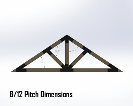 Web Truss Bracket Set - Industrial Style - For 8 Inch Lumber - Wood Post Brackets - construction materials - building supports - beam supports - post supports