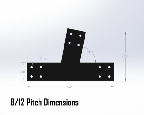 Web Truss Bracket Set - Industrial Style - For 4 Inch Lumber - Wood Post Brackets - construction materials - building supports - beam supports - post supports