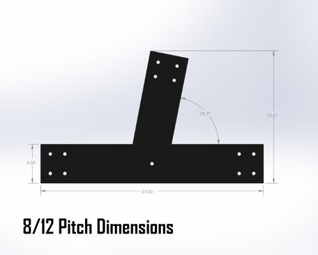 Web Truss Bracket Set - Industrial Style - For 6 Inch Lumber - Wood Post Brackets - construction materials - building supports - beam supports - post supports