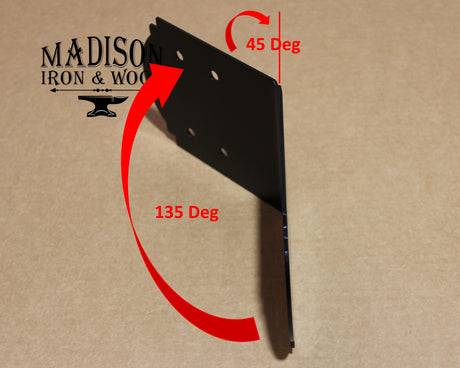 45 Degree / 135 Degree Bracket for 6" Post - Wood Post Brackets - construction materials - building supports - beam supports - post supports