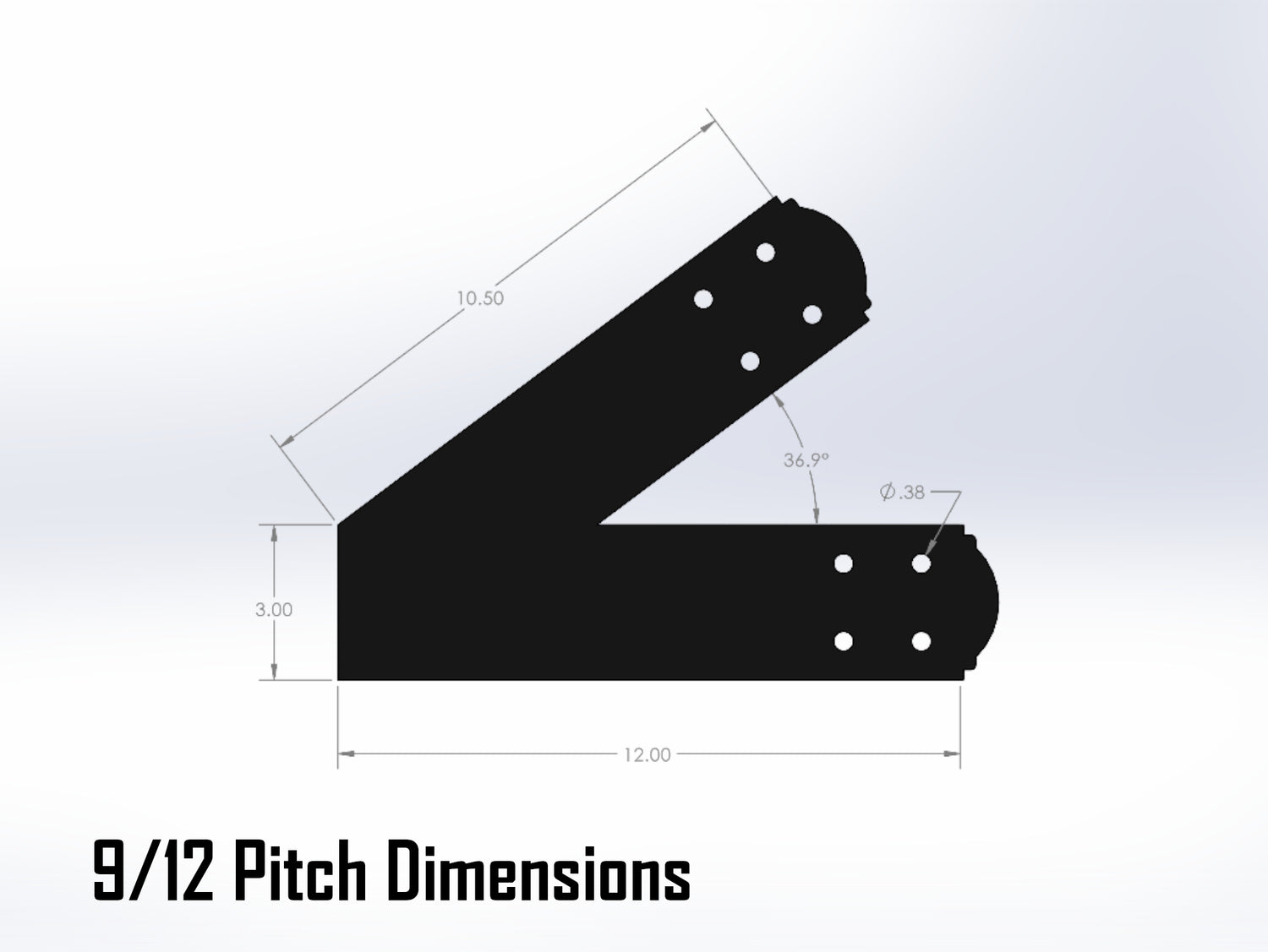 Web Truss Bracket Set - Crowned Style - For 4 Inch Lumber - Wood Post Brackets - construction materials - building supposrts - beam supports - post support - timber frame brackets - wood frame buildings - post frame buildings - barndominium brackets - exposed beam brackets