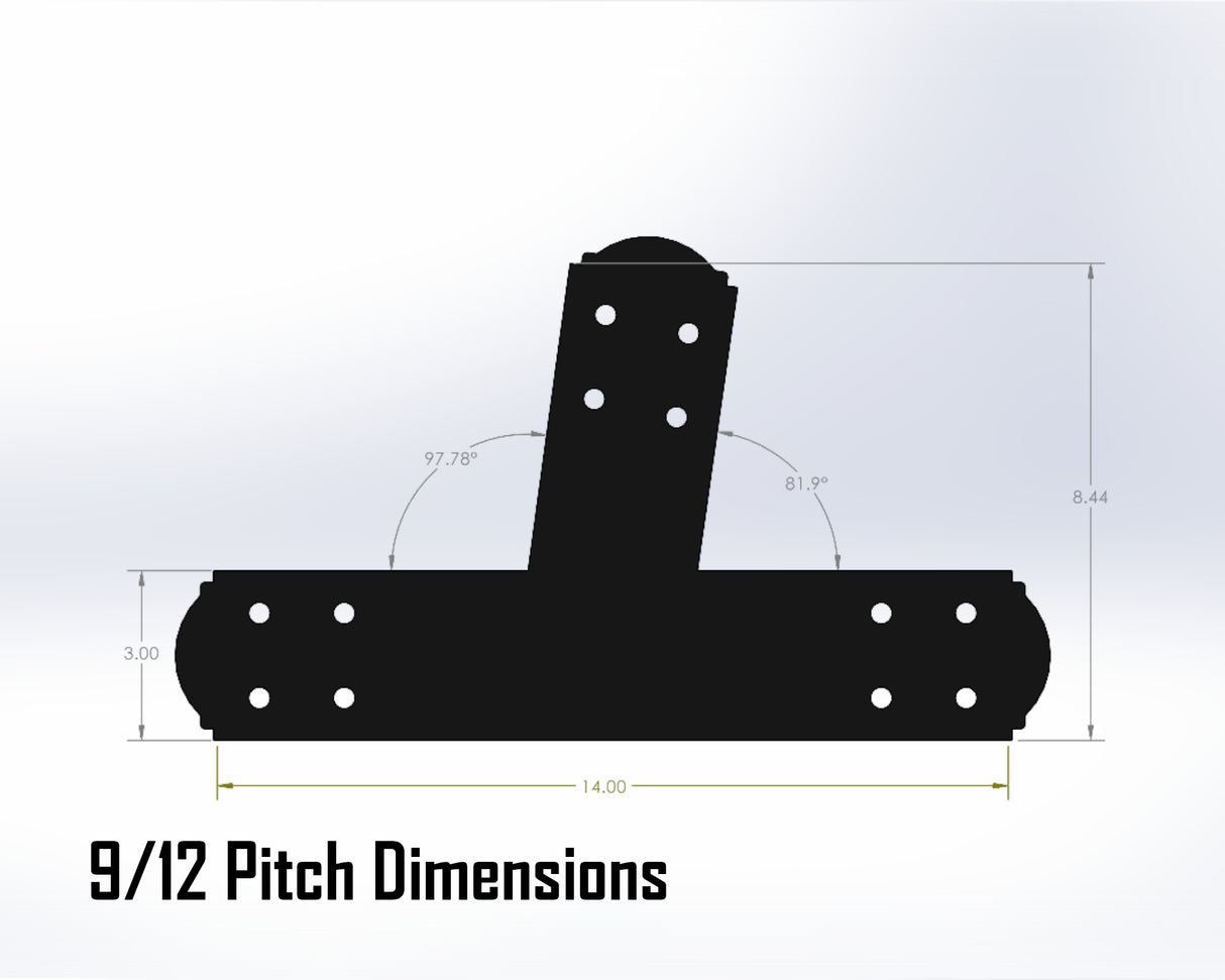 Web Truss Bracket Set - Crowned Style - For 4 Inch Lumber - Wood Post Brackets - construction materials - building supposrts - beam supports - post support - timber frame brackets - wood frame buildings - post frame buildings - barndominium brackets - exposed beam brackets