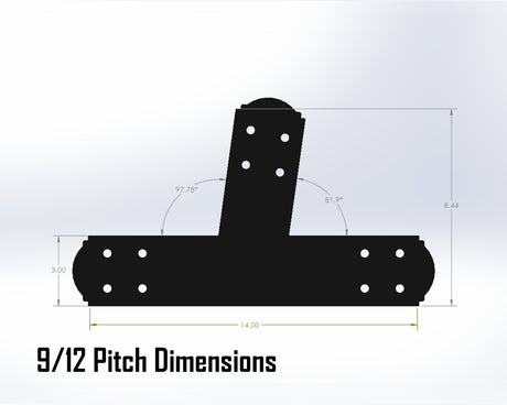 Web Truss Bracket Set - Crowned Style - For 4 Inch Lumber - Wood Post Brackets - construction materials - building supposrts - beam supports - post support - timber frame brackets - wood frame buildings - post frame buildings - barndominium brackets - exposed beam brackets