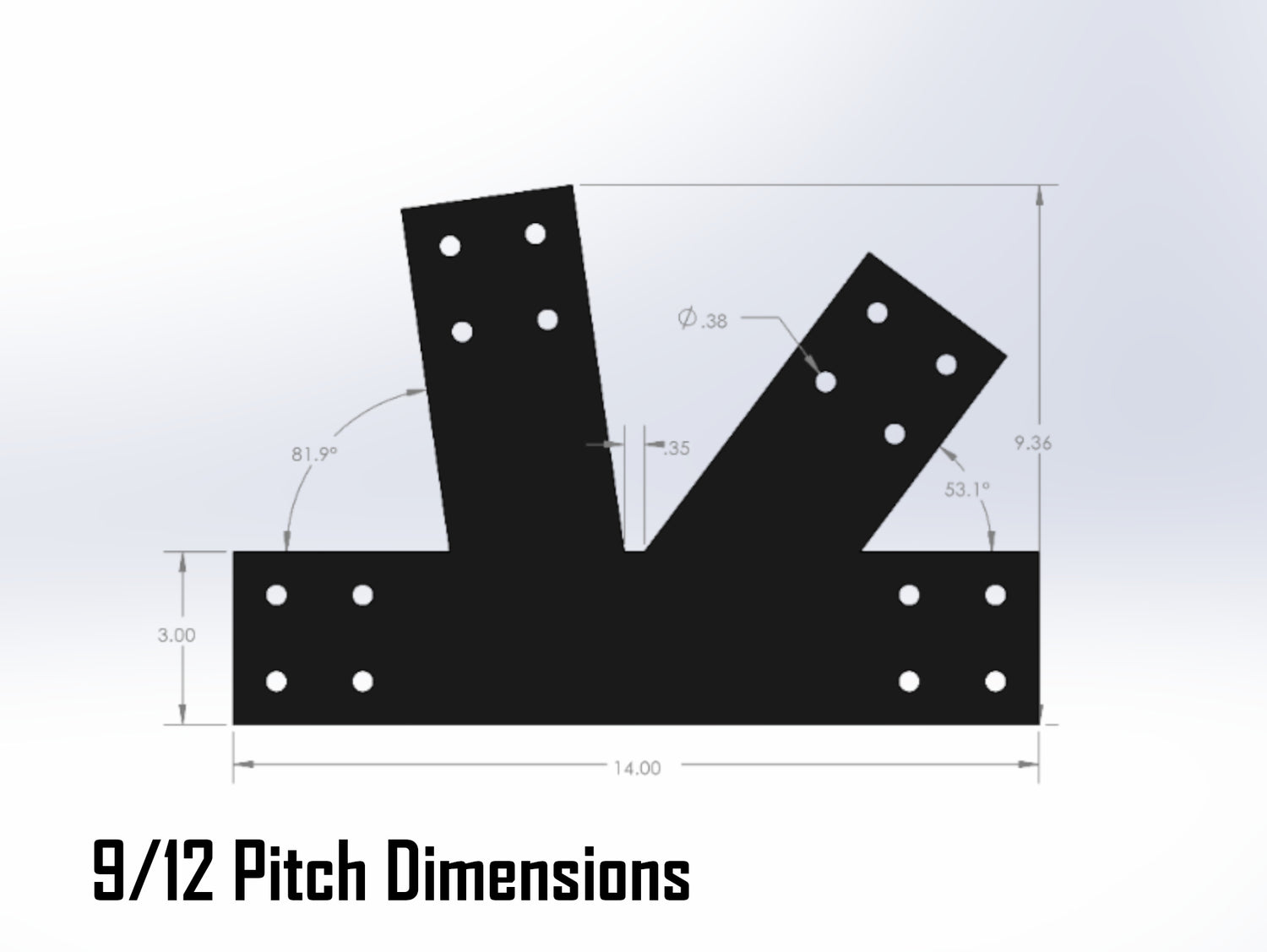 Howe Truss Bracket Set - Industrial Style - For 4 Inch Lumber - Wood Post Brackets - construction materials - building supports - beam supports - post supports