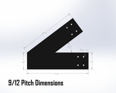 Web Truss Bracket Set - Industrial Style - For 8 Inch Lumber - Wood Post Brackets - construction materials - building supports - beam supports - post supports