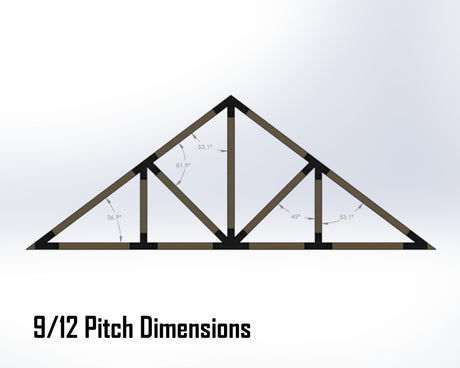 Howe Truss Bracket Set - Industrial Style - For 4 Inch Lumber - Wood Post Brackets - construction materials - building supports - beam supports - post supports