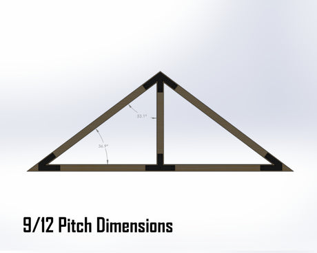 King Truss Bracket Set - Industrial Style - For 6 Inch Lumber - Wood Post Brackets - construction materials - building supports - beam supports - post supports