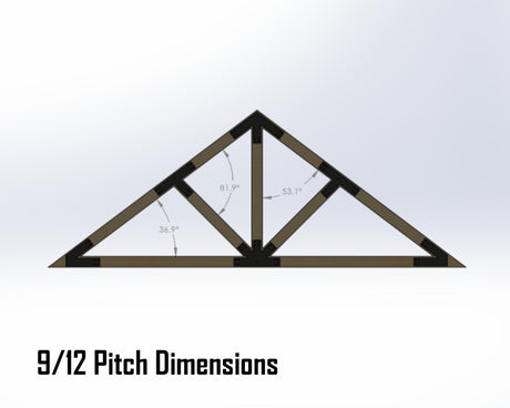 Web Truss Bracket Set - Industrial Style - For 6 Inch Lumber - Wood Post Brackets - construction materials - building supports - beam supports - post supports