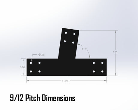 Web Truss Bracket Set - Industrial Style - For 4 Inch Lumber - Wood Post Brackets - construction materials - building supports - beam supports - post supports