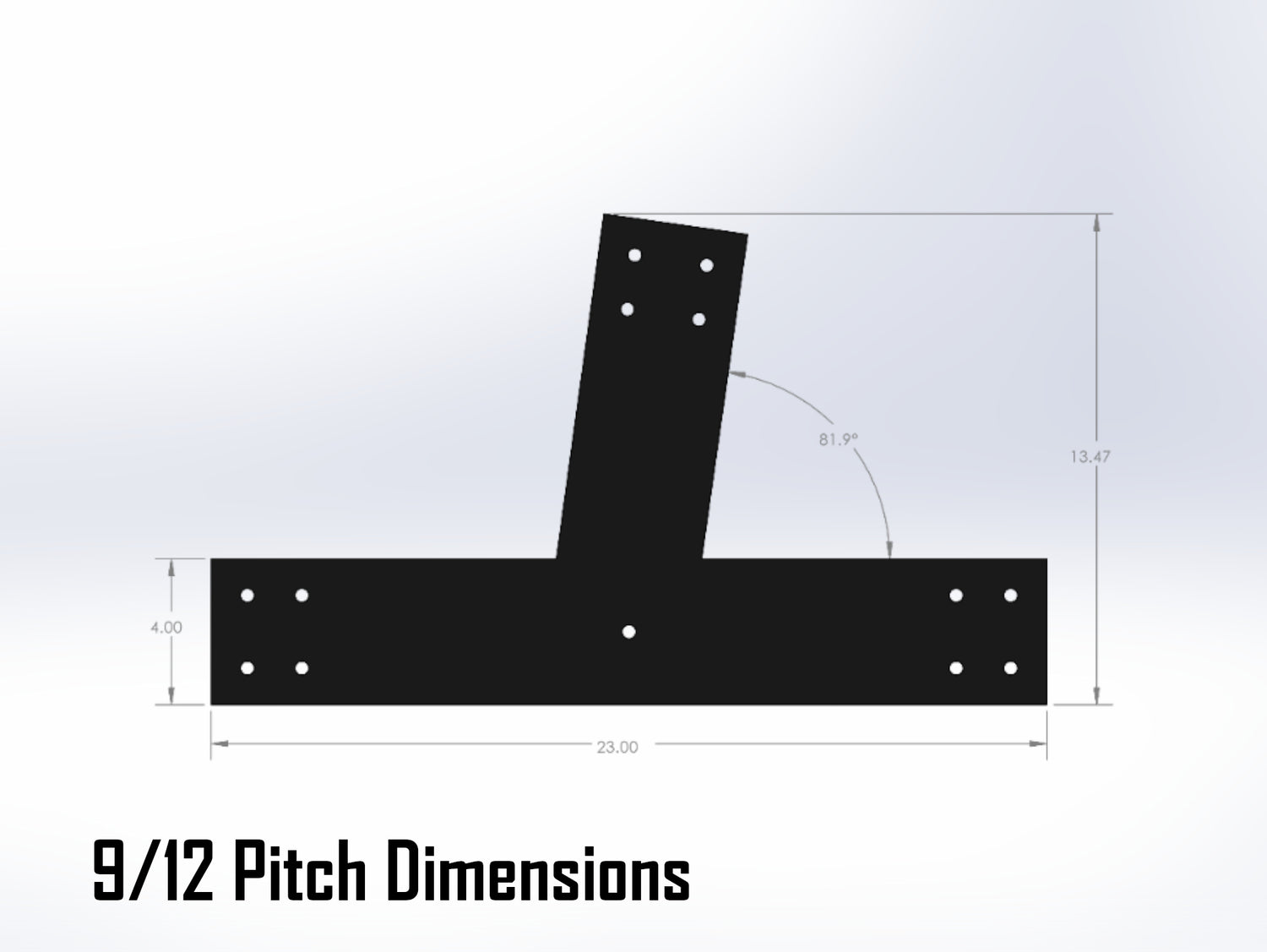 Web Truss Bracket Set - Industrial Style - For 6 Inch Lumber - Wood Post Brackets - construction materials - building supports - beam supports - post supports