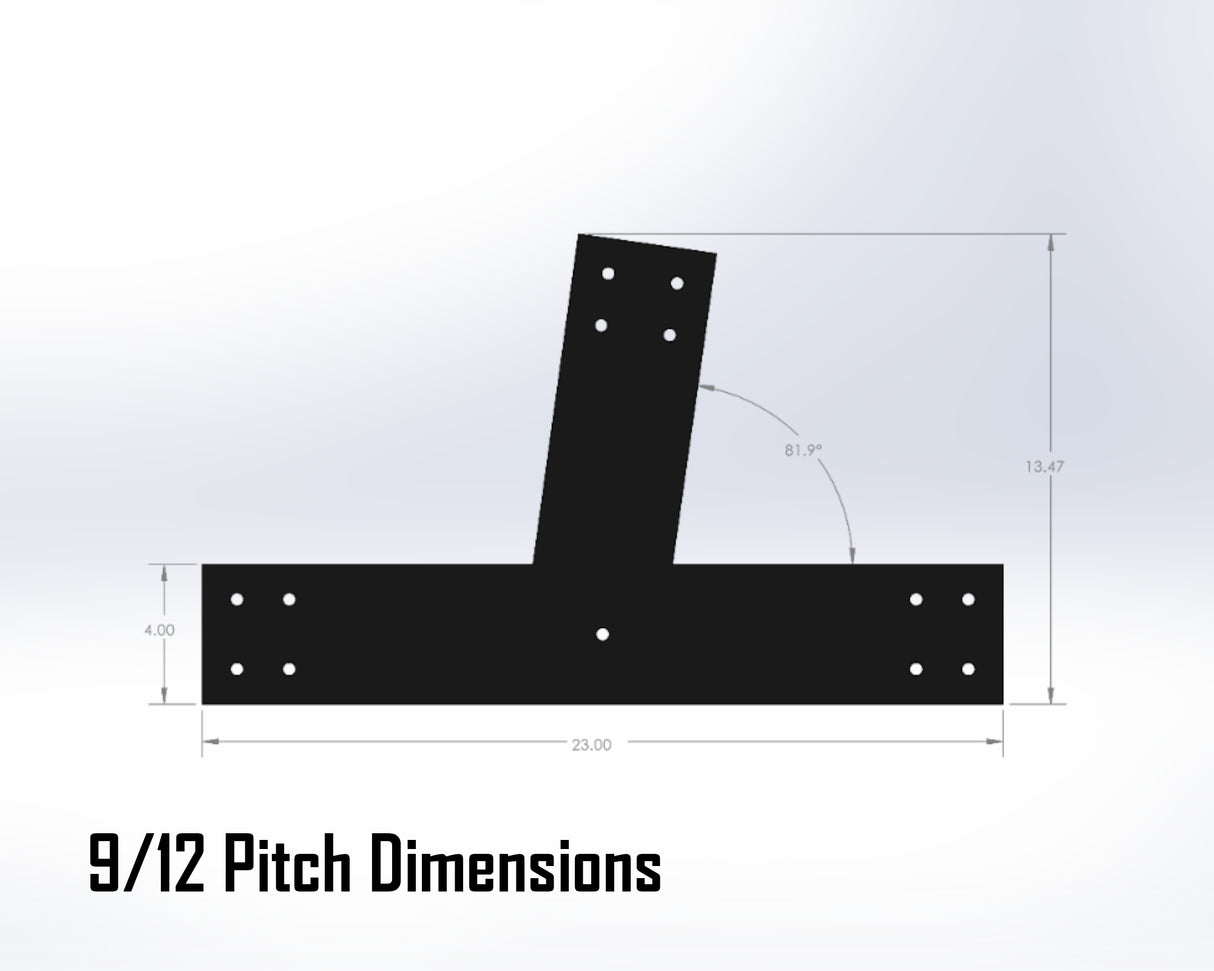 Web Truss Bracket Set - Industrial Style - For 6 Inch Lumber - Wood Post Brackets - construction materials - building supports - beam supports - post supports