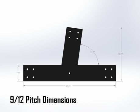 Web Truss Bracket Set - Industrial Style - For 6 Inch Lumber - Wood Post Brackets - construction materials - building supports - beam supports - post supports